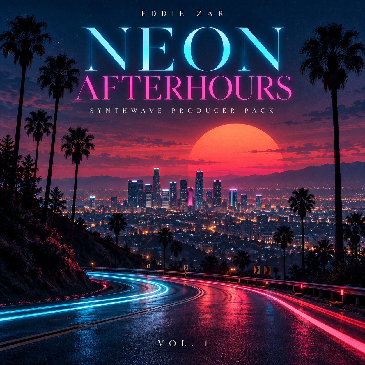 Eddie Zar Neon Afterhours Vol. 1 synthwave producer pack cover