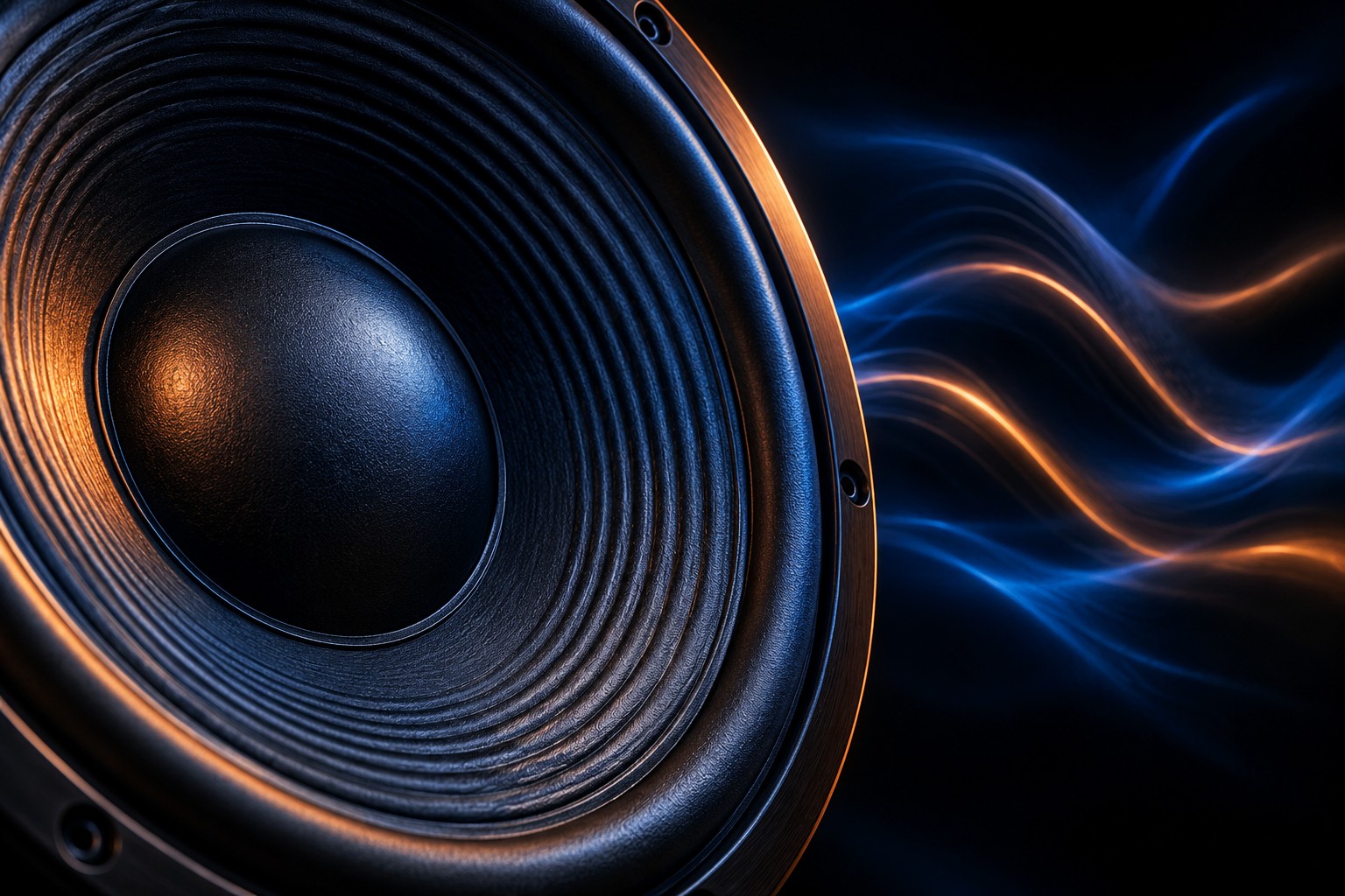 Bass synthesizer and low frequency wave in an EDM production studio